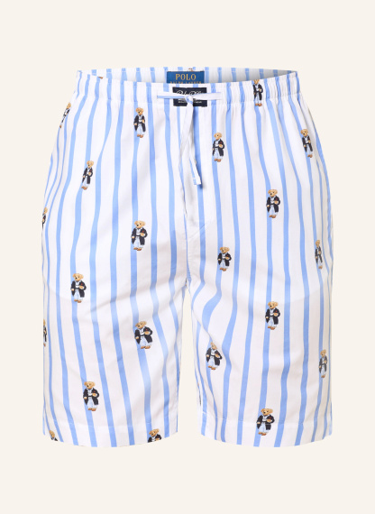 POLO RALPH LAUREN Lounge-Shorts – HELLBLAU / DUNKELBLAU / WEISS