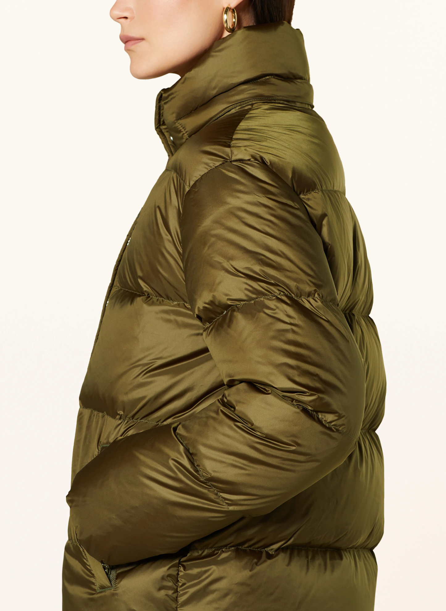 POLO RALPH LAUREN Daunenjacke mit abnehmbarer Kapuze – OLIV