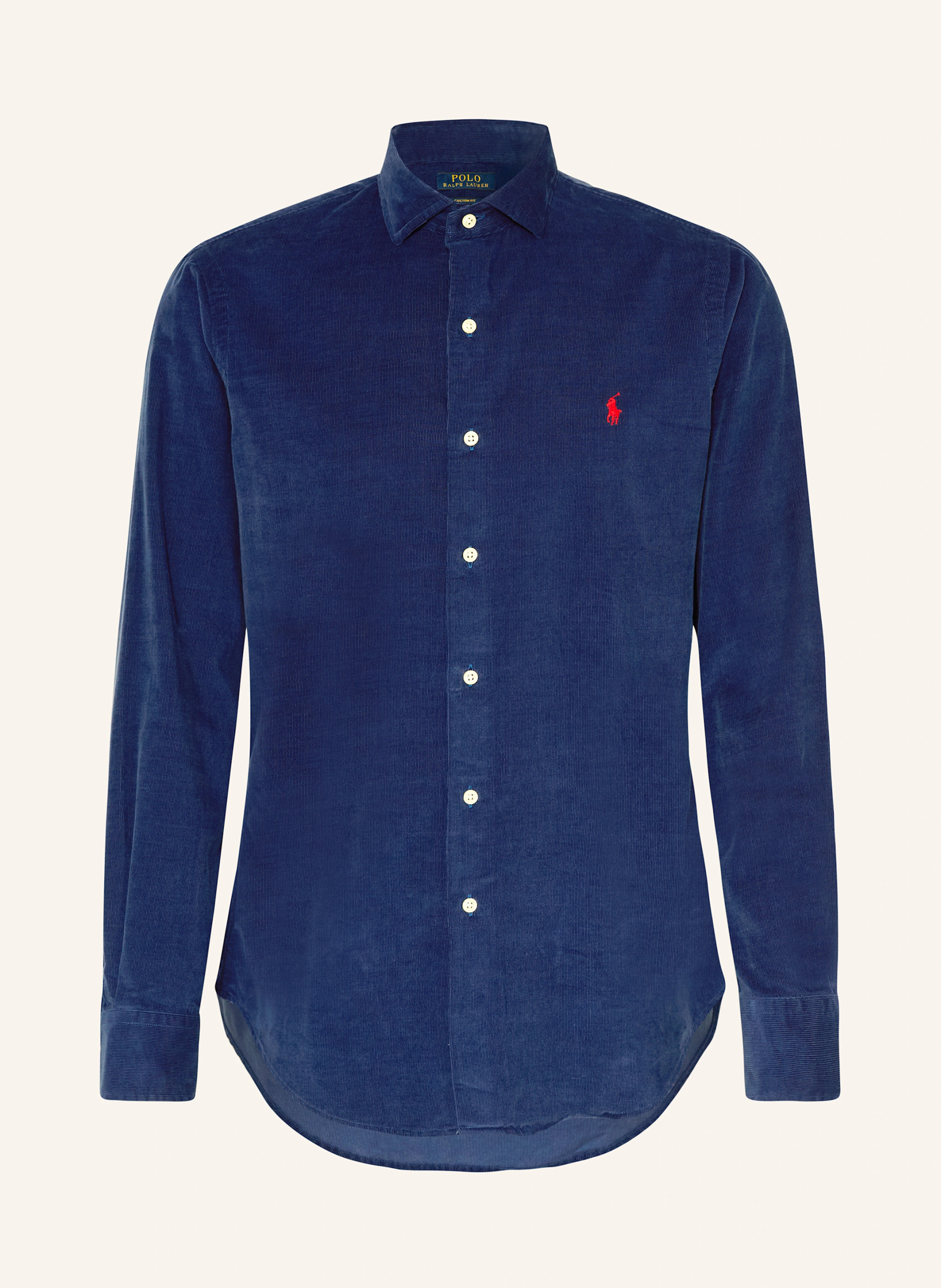 POLO RALPH LAUREN Cordhemd Custom Fit – BLAU
