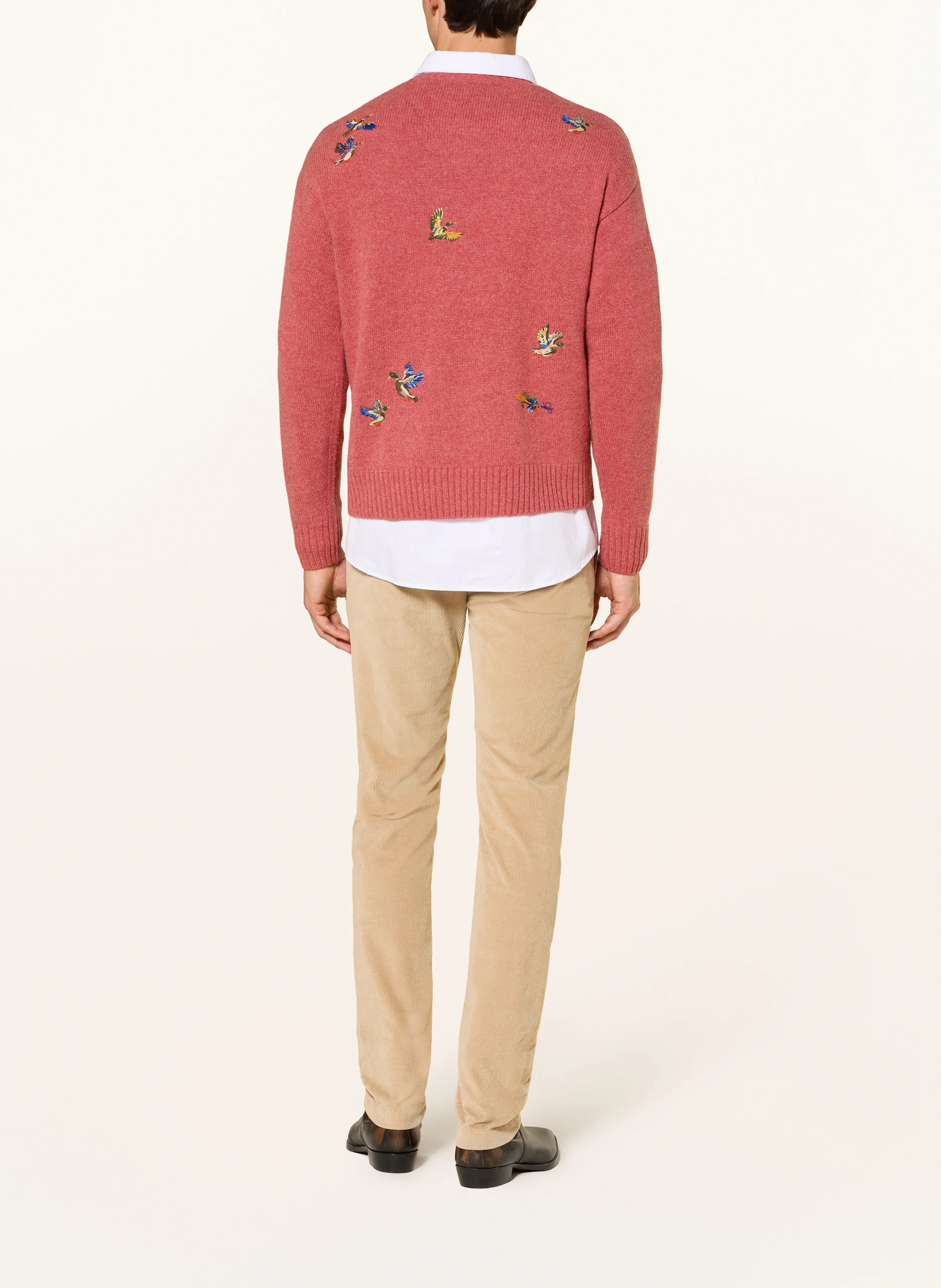 POLO RALPH LAUREN Pullover mit Alpaka – HELLROT