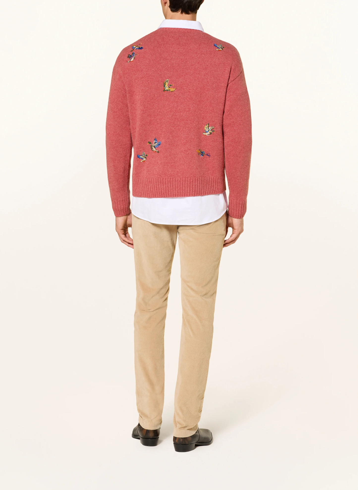 POLO RALPH LAUREN Pullover mit Alpaka – HELLROT
