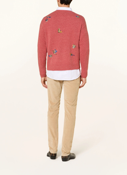 POLO RALPH LAUREN Pullover mit Alpaka – HELLROT