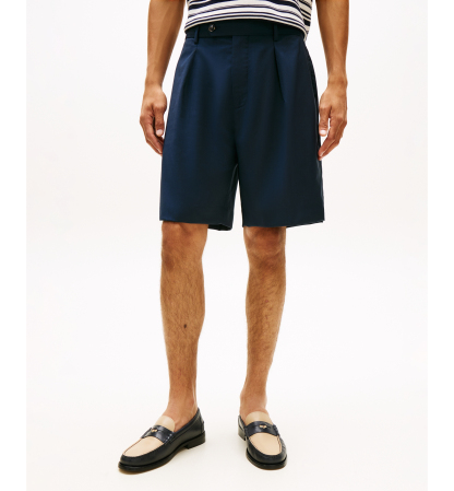 Tommy Hilfiger Men's 10" Summer Wool Regular-Fit Dress Shorts - Navy Iris
