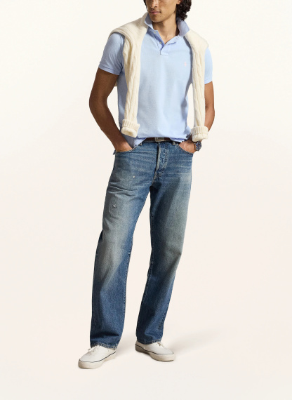 POLO RALPH LAUREN Piqué-Poloshirt Custom Slim Fit – HELLBLAU (3)
