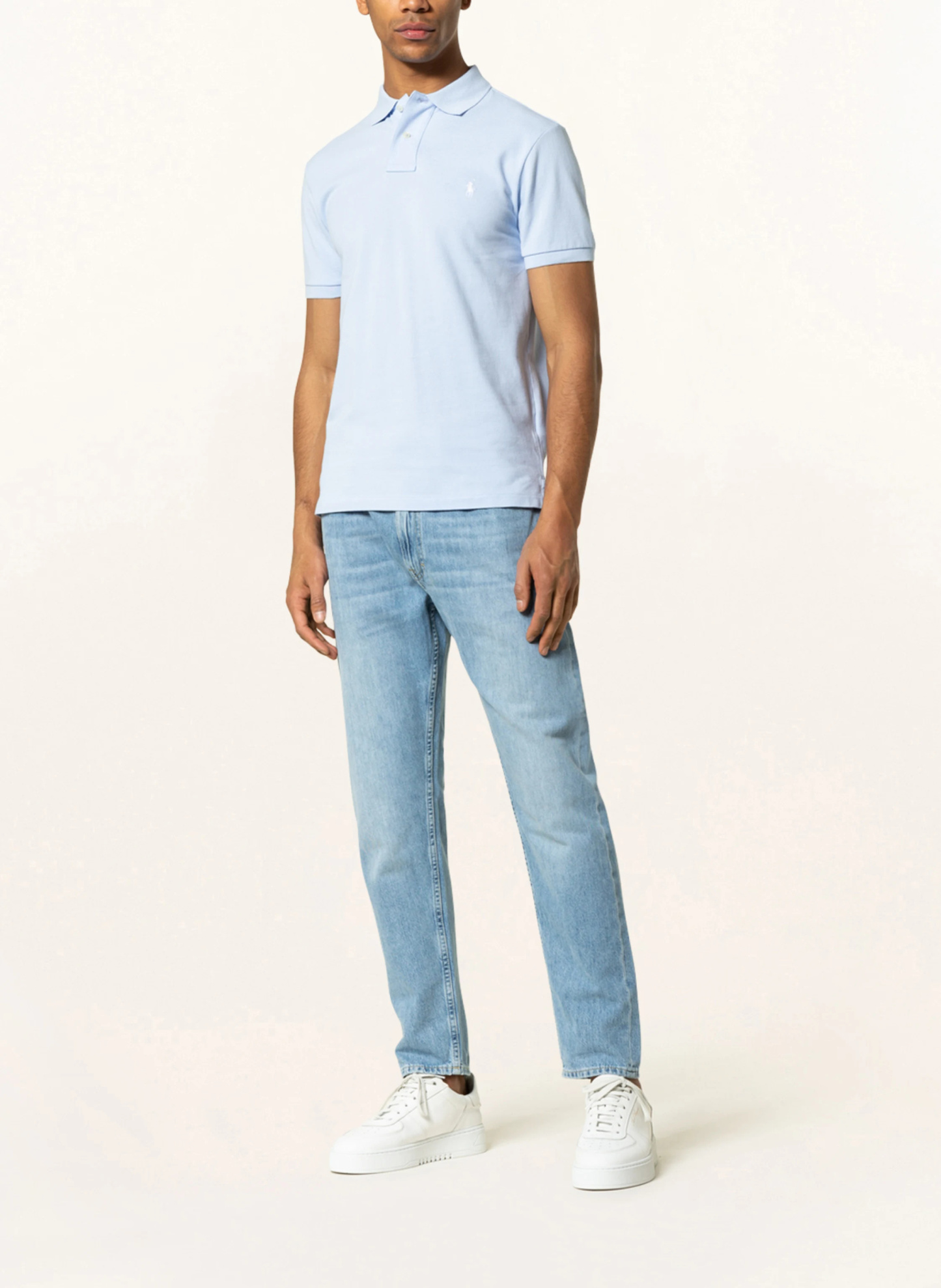 POLO RALPH LAUREN Piqué-Poloshirt Slim Fit – HELLBLAU