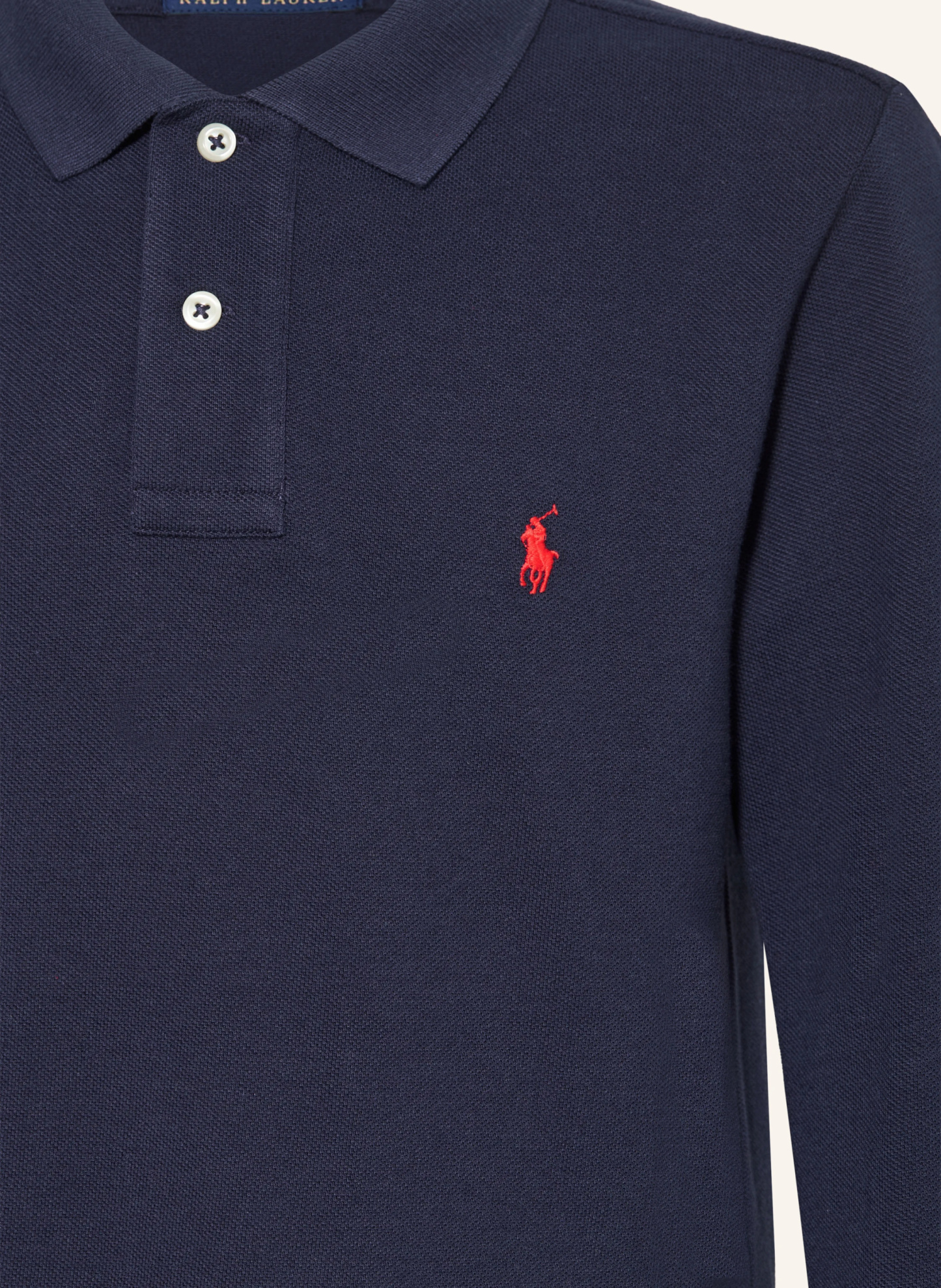 POLO RALPH LAUREN Piqué-Poloshirt – DUNKELBLAU