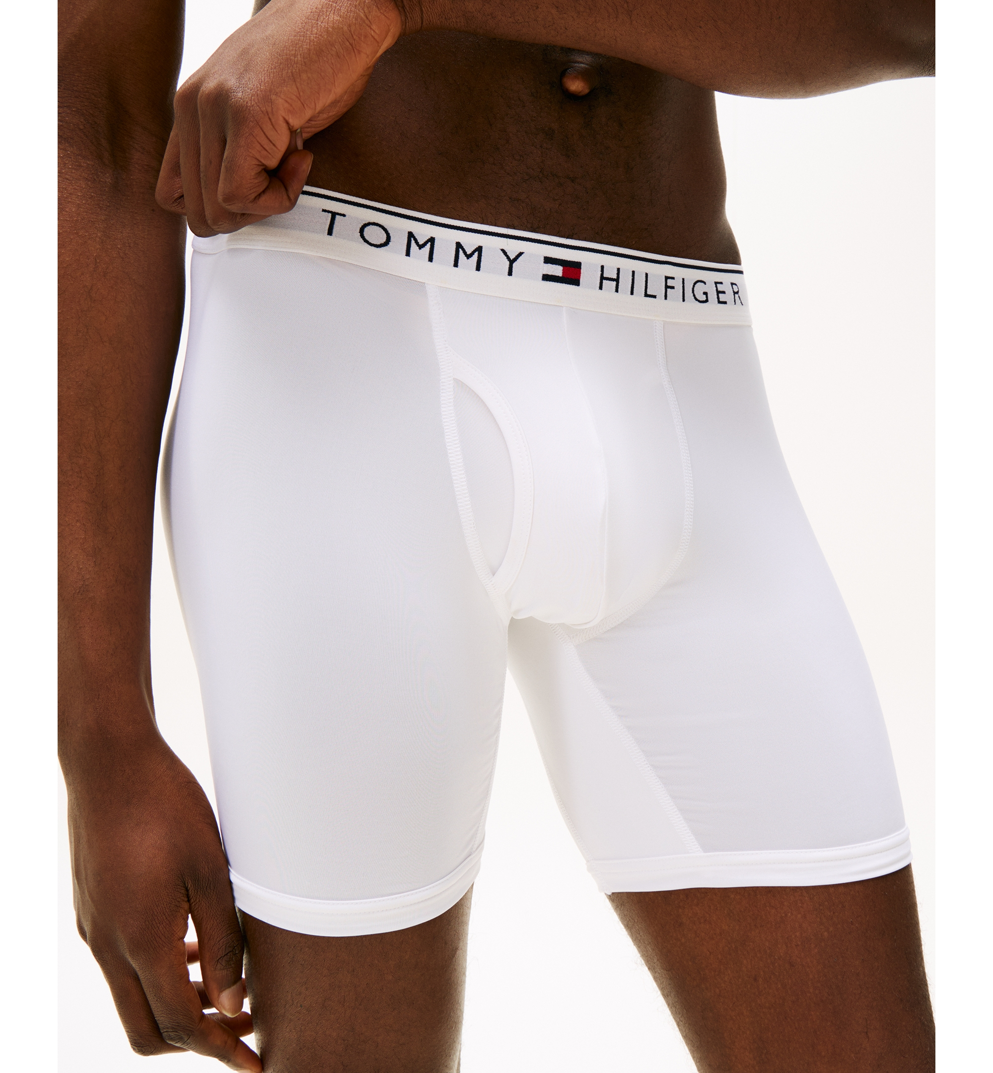 Tommy Hilfiger Men's Micro Boxer Briefs, 3-Pack - Primary Red/Desert Sky/White
