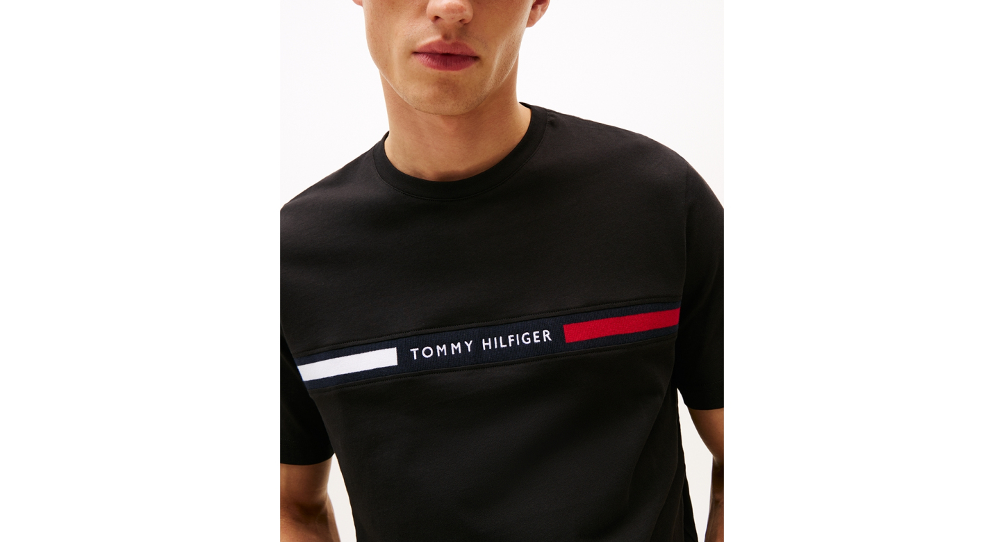 Tommy Hilfiger Men's Chest Insert Logo T-Shirt - Black