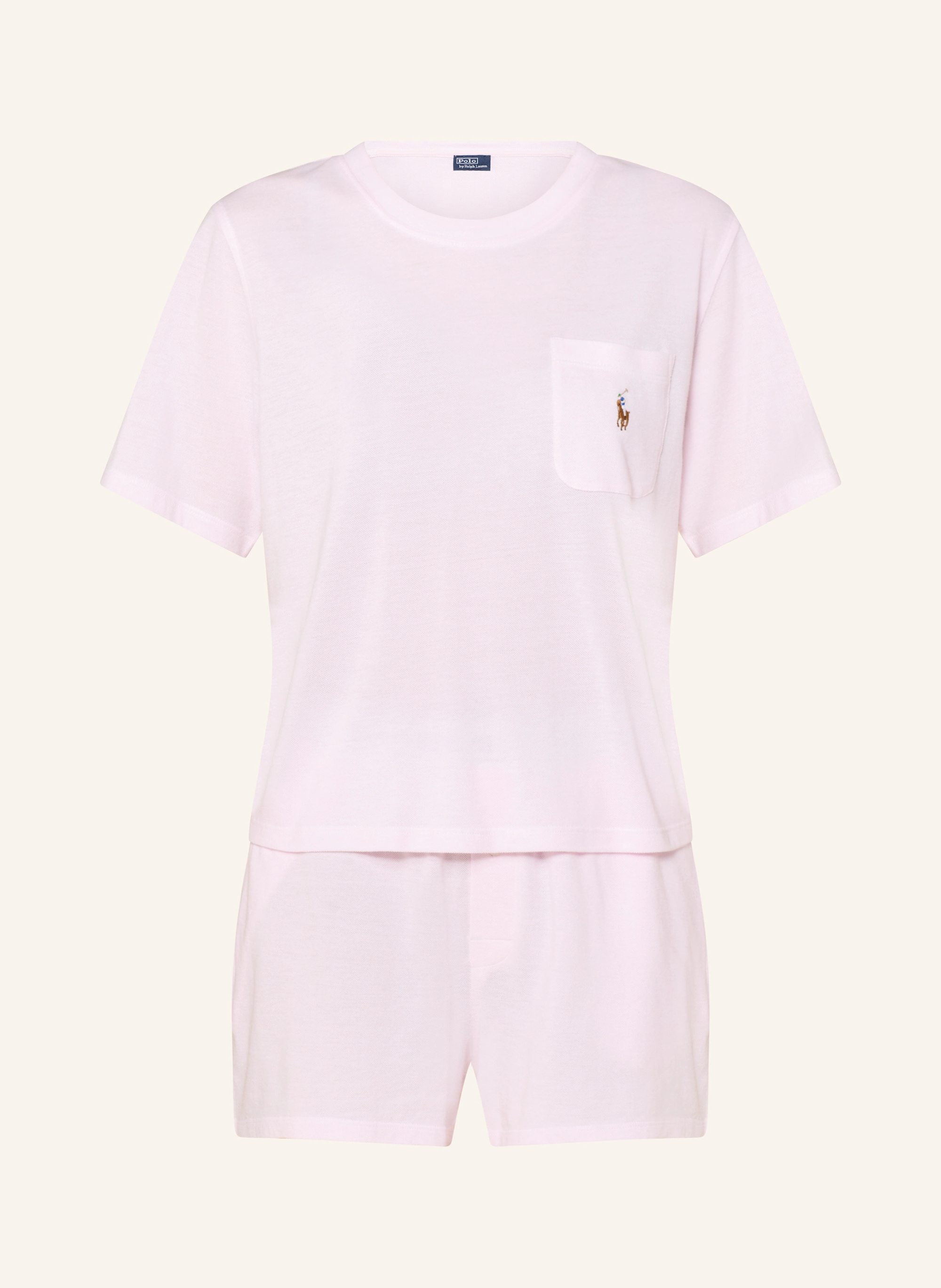 POLO RALPH LAUREN Shorty-Schlafanzug – HELLROSA