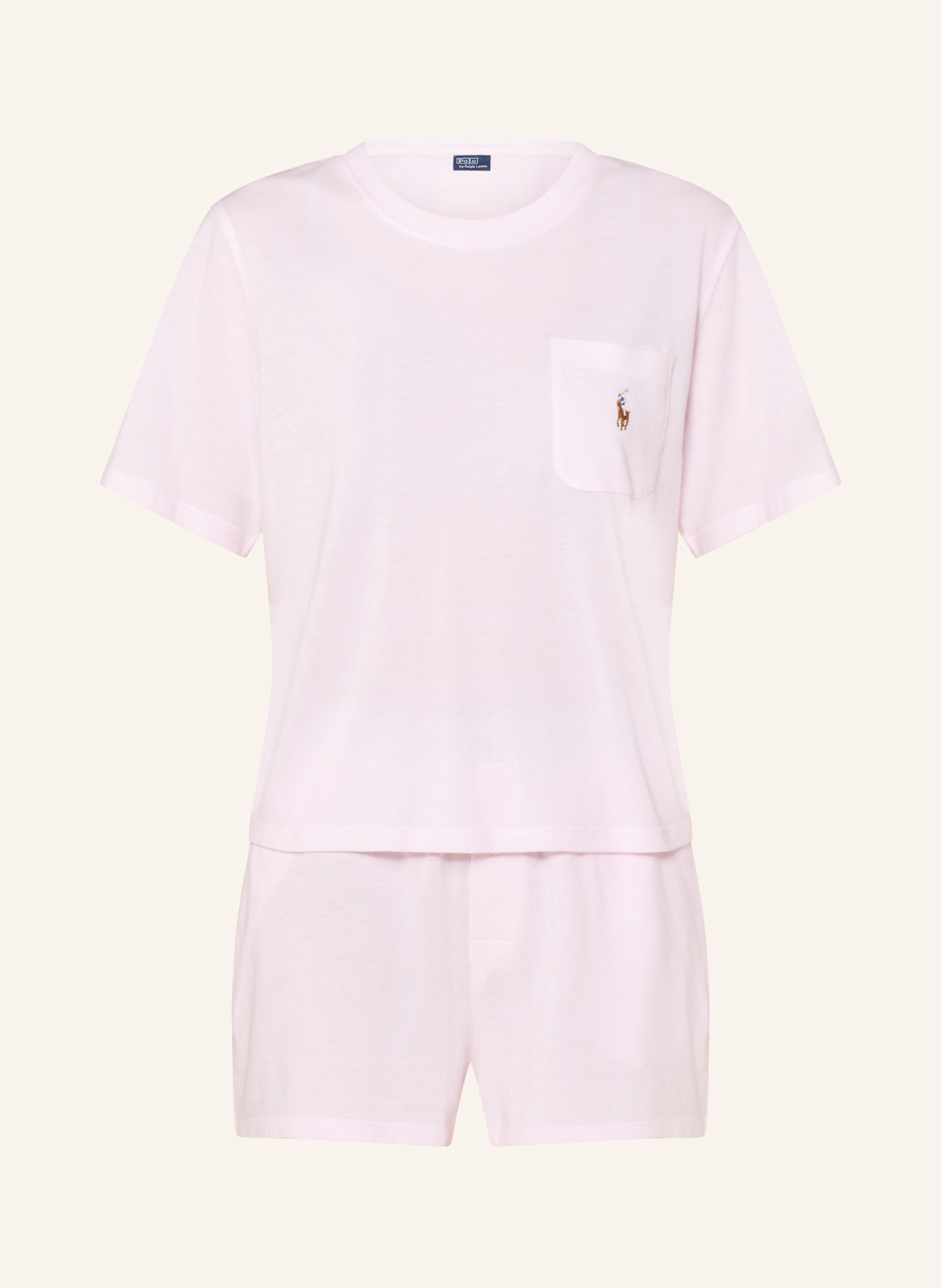 POLO RALPH LAUREN Shorty-Schlafanzug – HELLROSA
