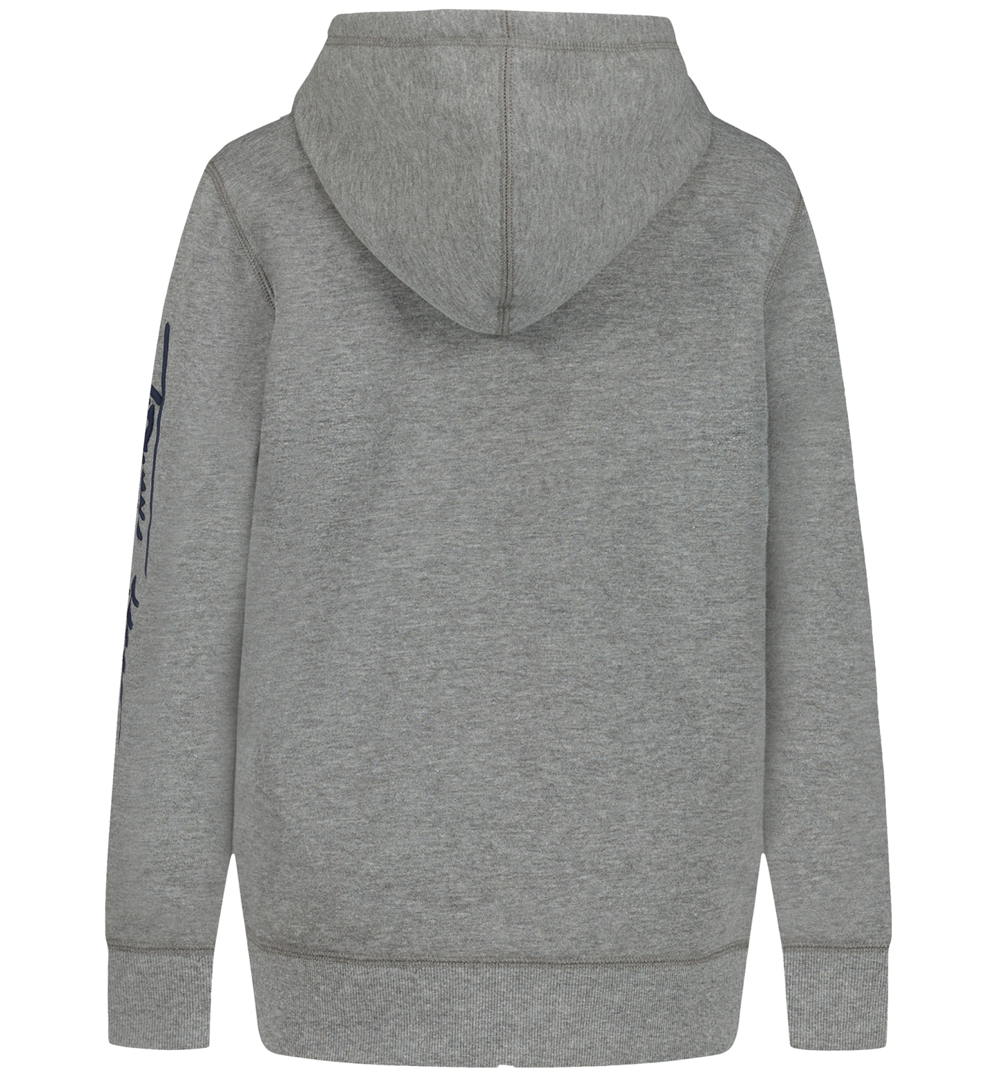 Tommy Hilfiger Boys' 8-20 Signature Full Zip Kangaroo-Pocket Cotton-Polyester Blend Zip Hoodie - Med Gray