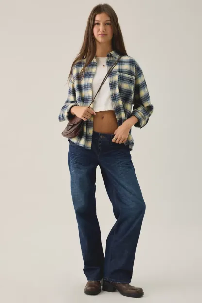BDG Alto Ultimate Low-Rise Straight Jeans - Rinse
