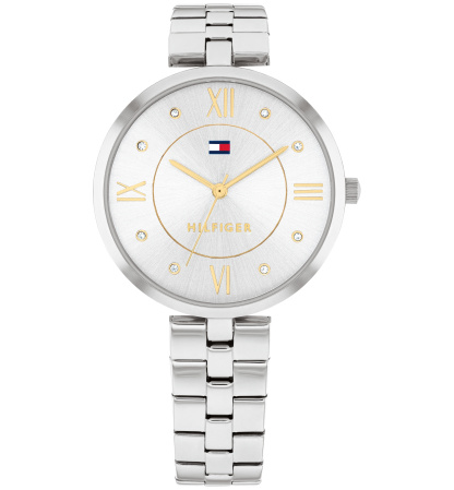 Tommy Hilfiger Women's Quartz Silver-Tone Stainless Steel Watch 34mm - Silver