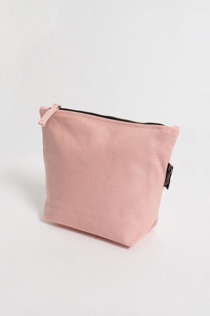 Terra Thread Organic Cotton Canvas Zippered Pouch - Rose