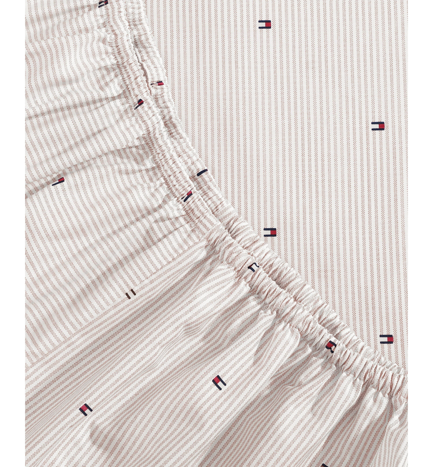 Tommy Hilfiger Ithaca Flag Stripe Cotton Percale Sheet Set - Medium Bei