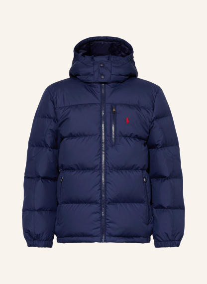 POLO RALPH LAUREN Daunenjacke mit abnehmbarer Kapuze – DUNKELBLAU