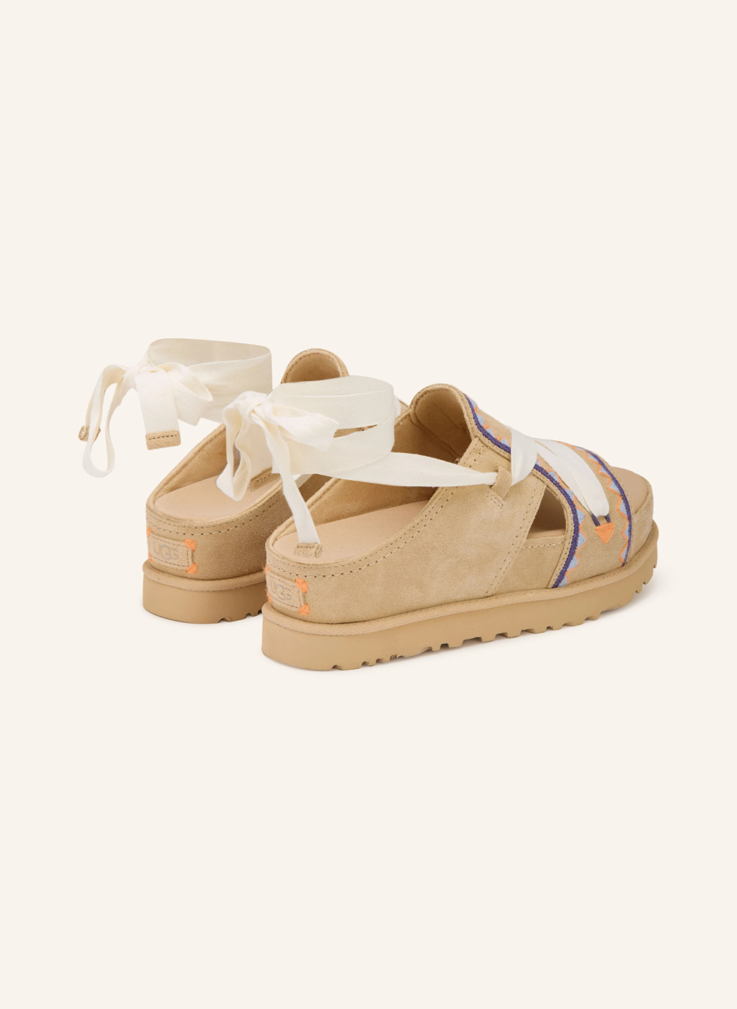 UGG Plateau-Sandalen GOLDENSTAR – BEIGE / HELLORANGE / BLAU