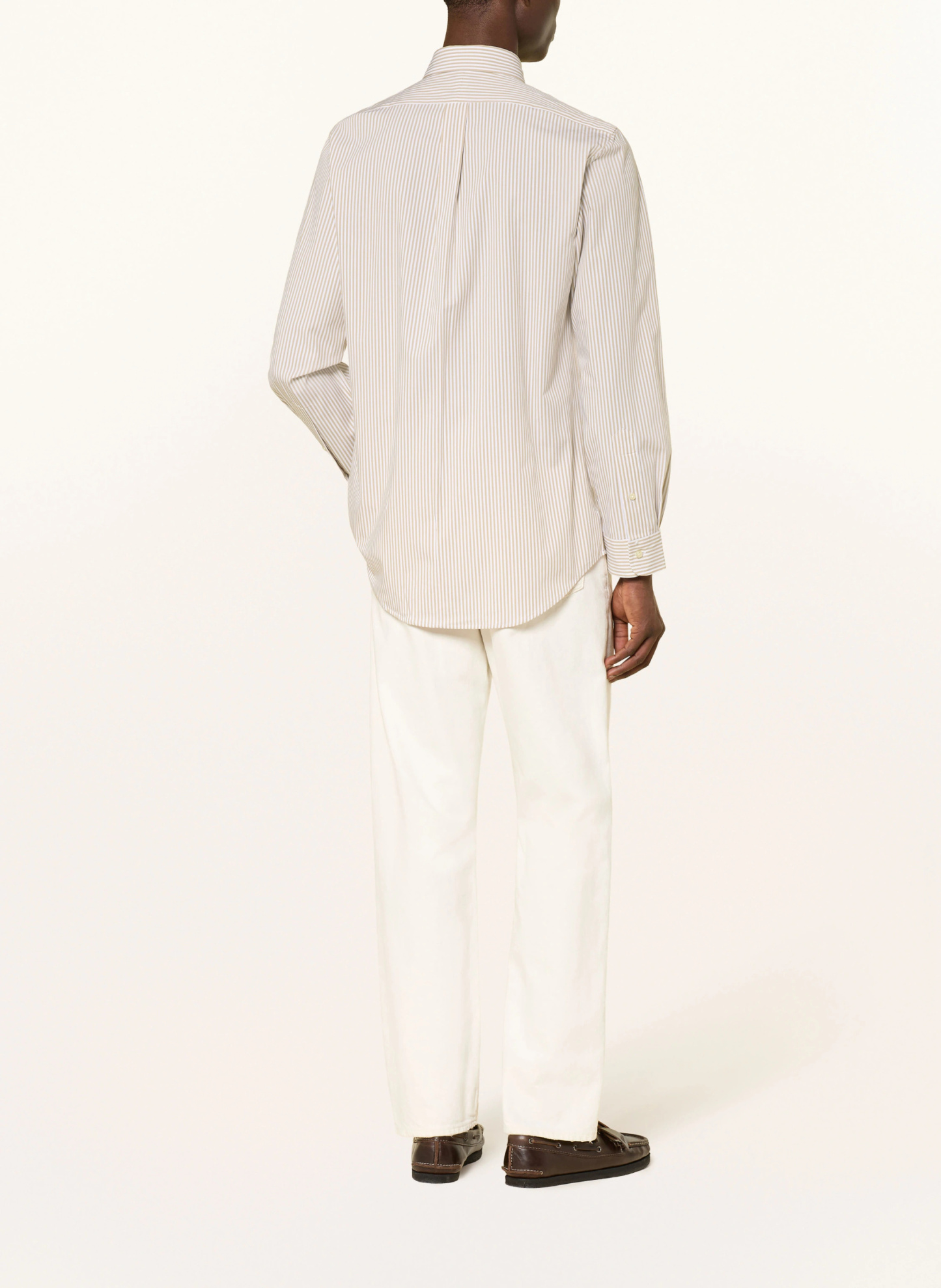 POLO RALPH LAUREN Hemd Custom Fit – BEIGE / WEISS (1)