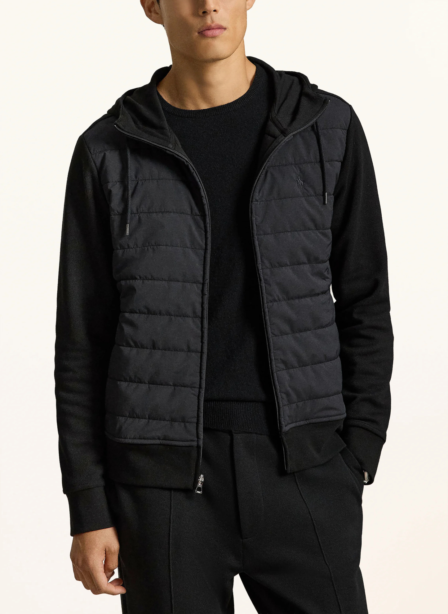 POLO RALPH LAUREN Jacke im Materialmix – SCHWARZ