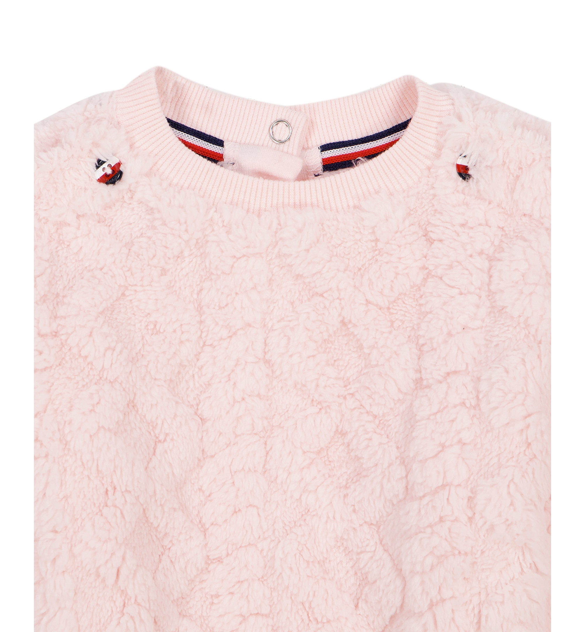 Tommy Hilfiger Baby Girls' Long-Sleeve Sherpa Top and Pants, 2-Piece Set - Light Pink
