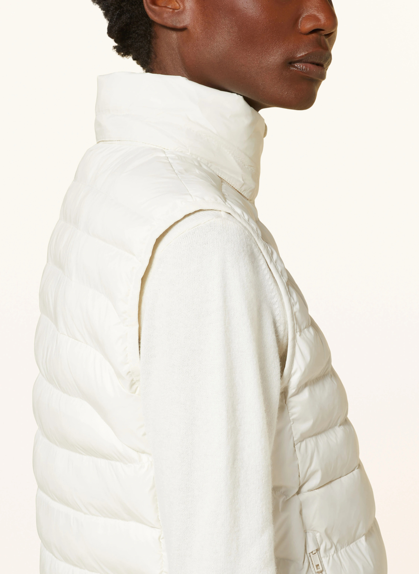 POLO RALPH LAUREN Steppweste mit abnehmbarer Kapuze – CREME