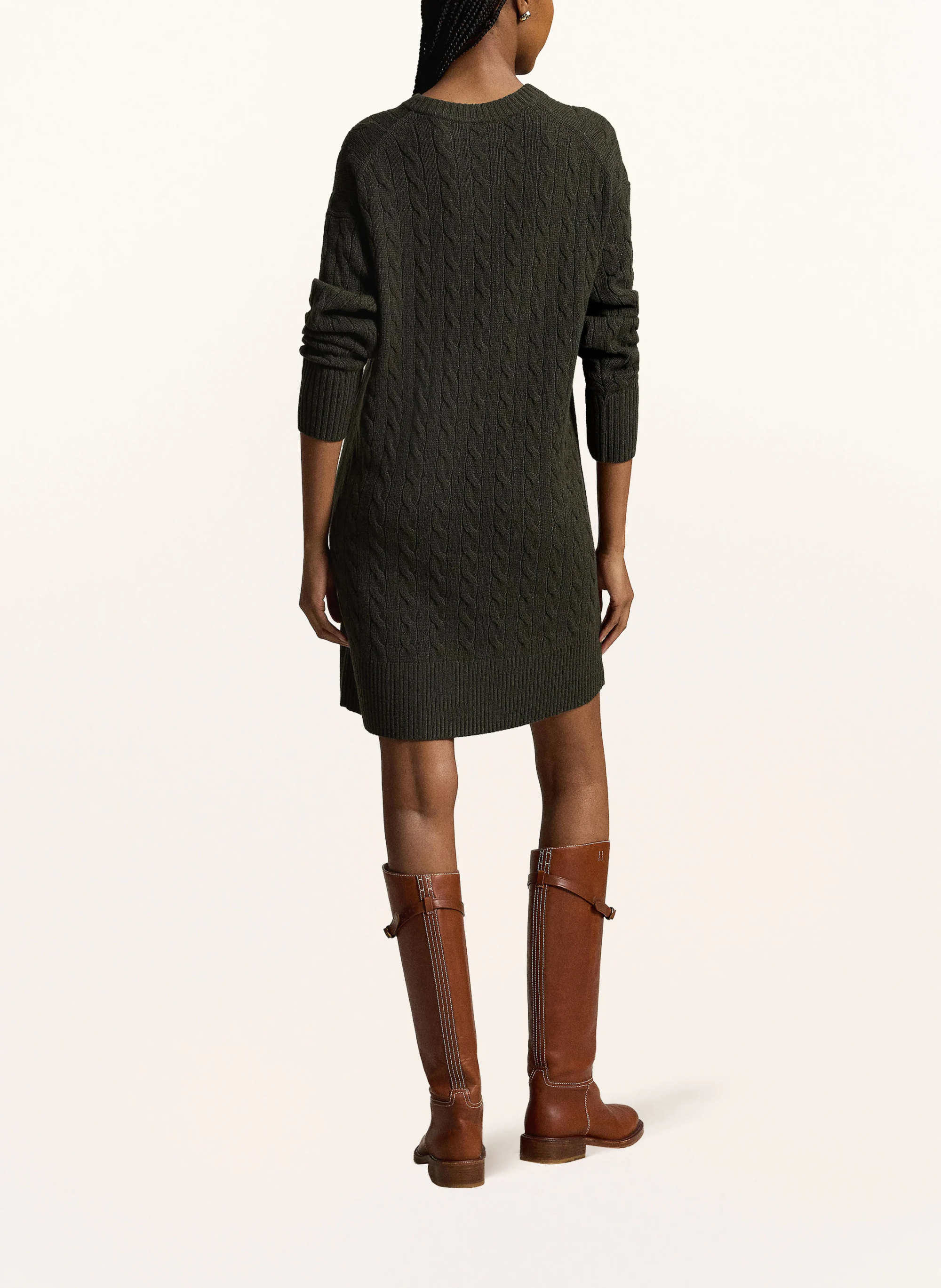 POLO RALPH LAUREN Strickkleid – DUNKELGRÜN