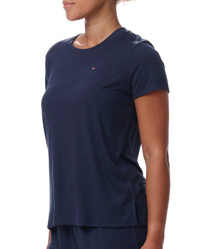 Tommy Hilfiger Women's Short-Sleeve Crewneck Sleep Tee - Sky Captain