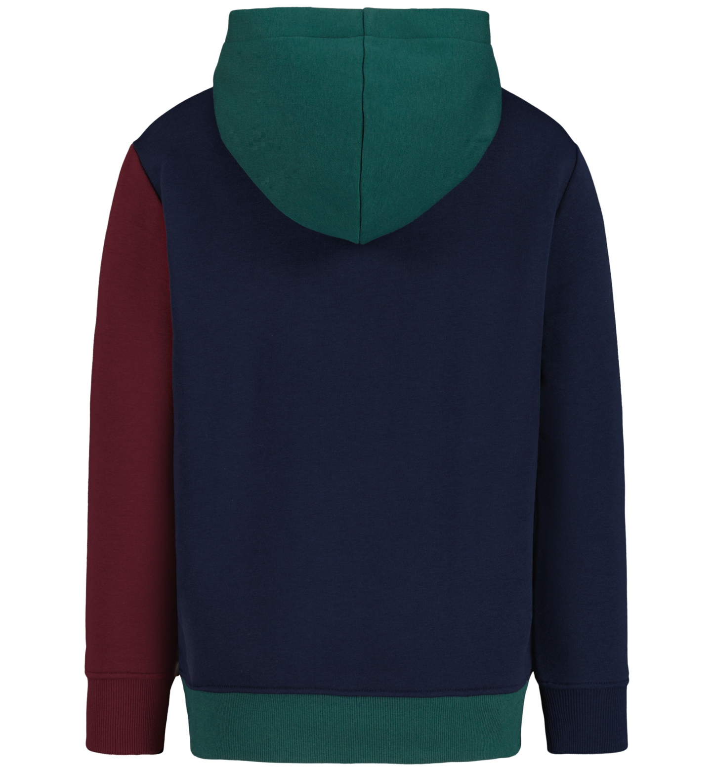 Tommy Hilfiger Boys' 8-20 Griffin Badge Colorblock Kangaroo Pocket Pullover Hoodie - June Bug
