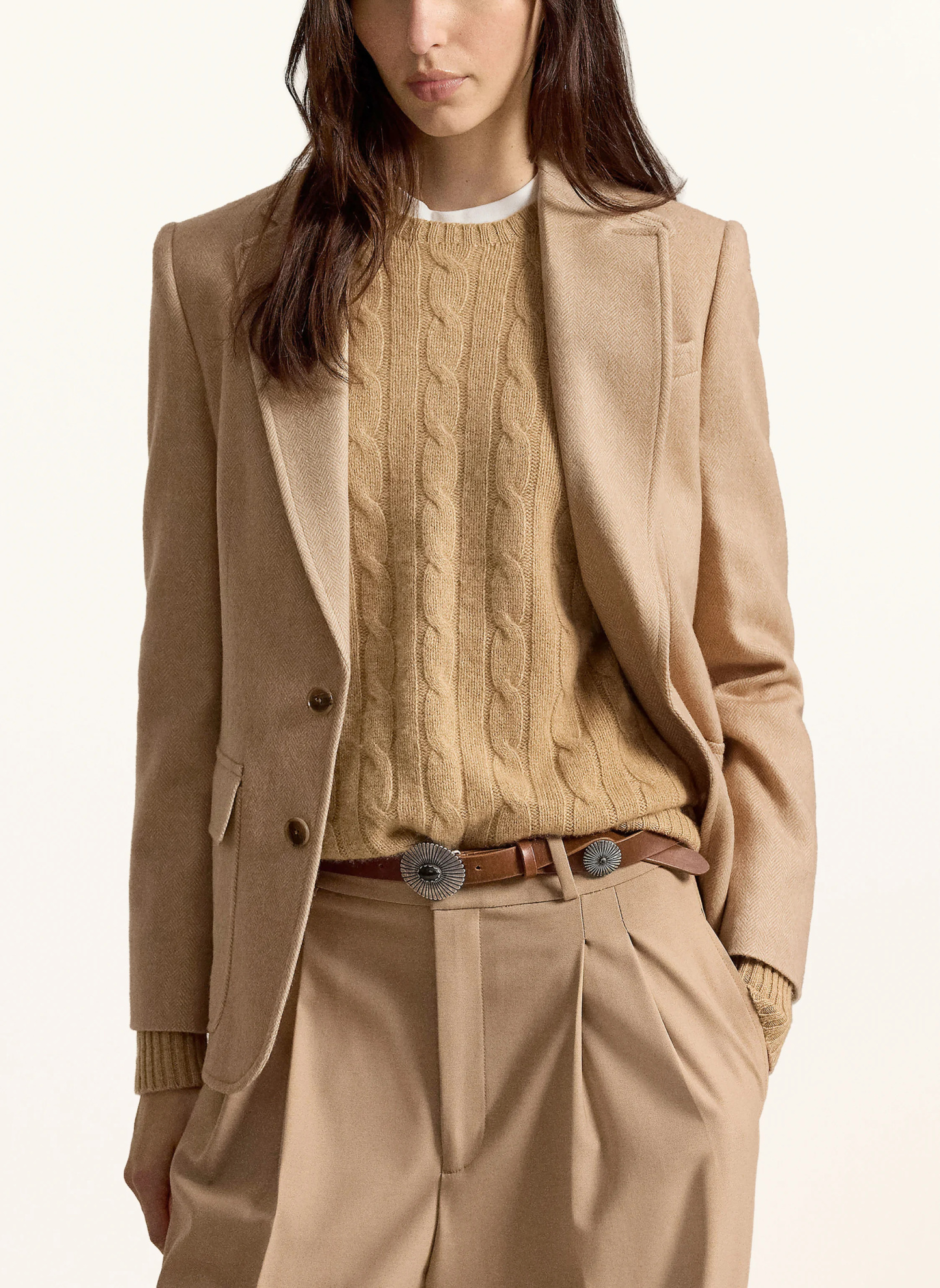 POLO RALPH LAUREN Blazer – BEIGE / CREME
