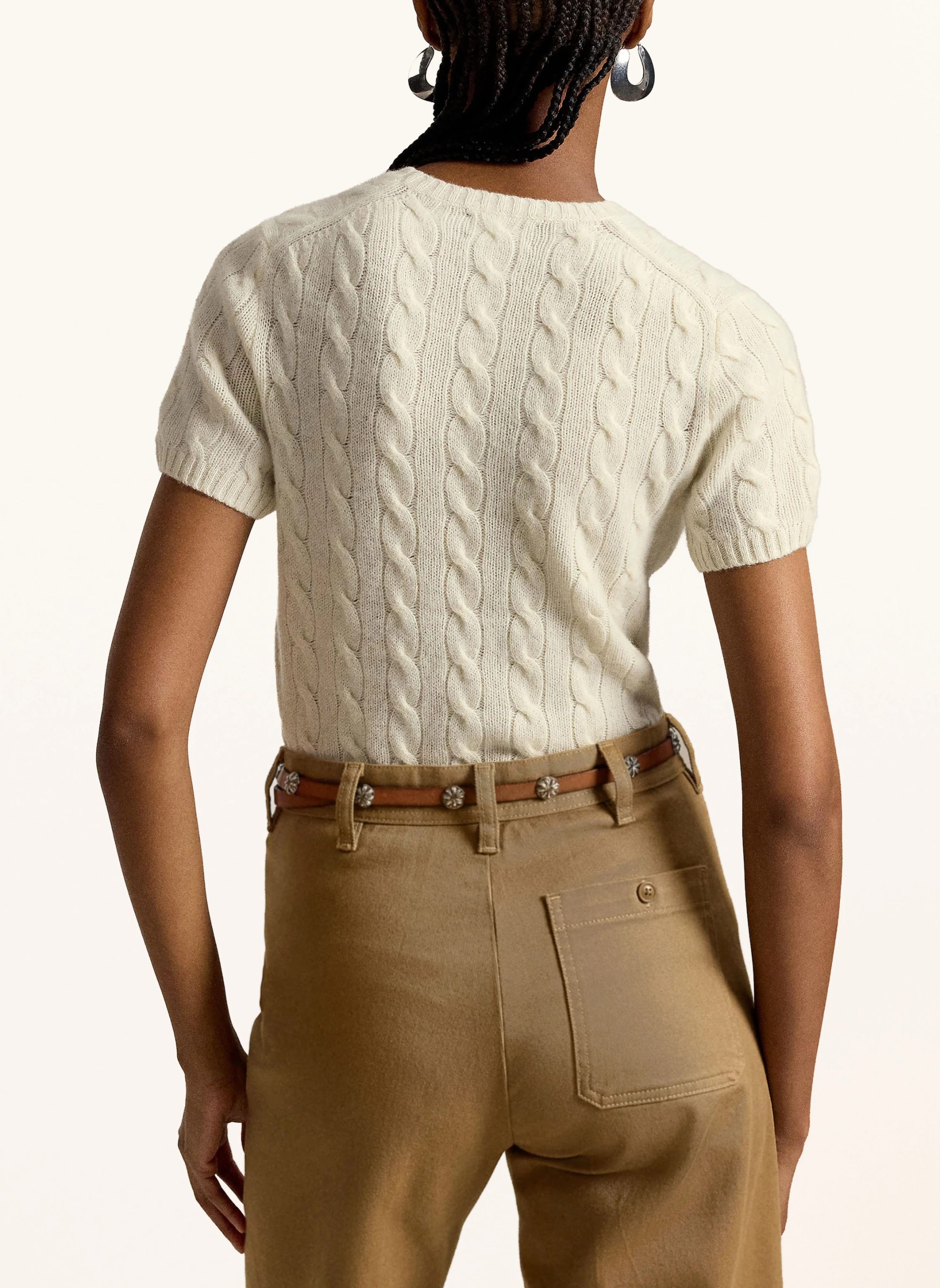 POLO RALPH LAUREN Strickshirt – ECRU