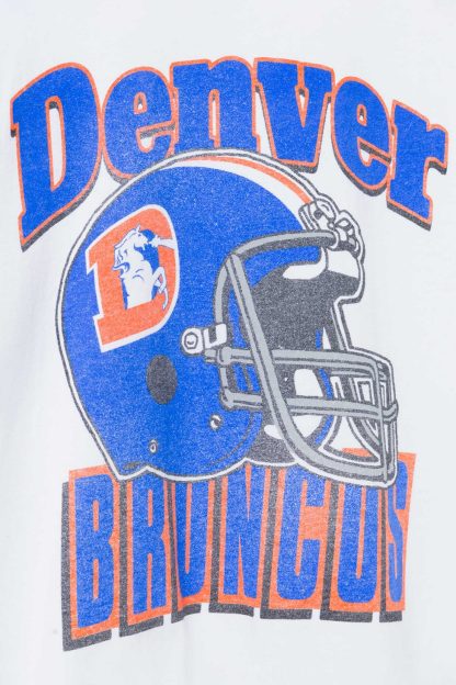 Junk Food NFL Throwback Helmet Flea Market Tee - Denver Broncos