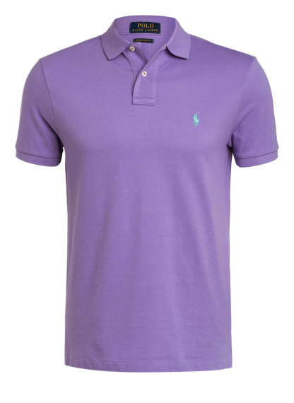 POLO RALPH LAUREN Piqué-Poloshirt Custom Slim Fit – LILA