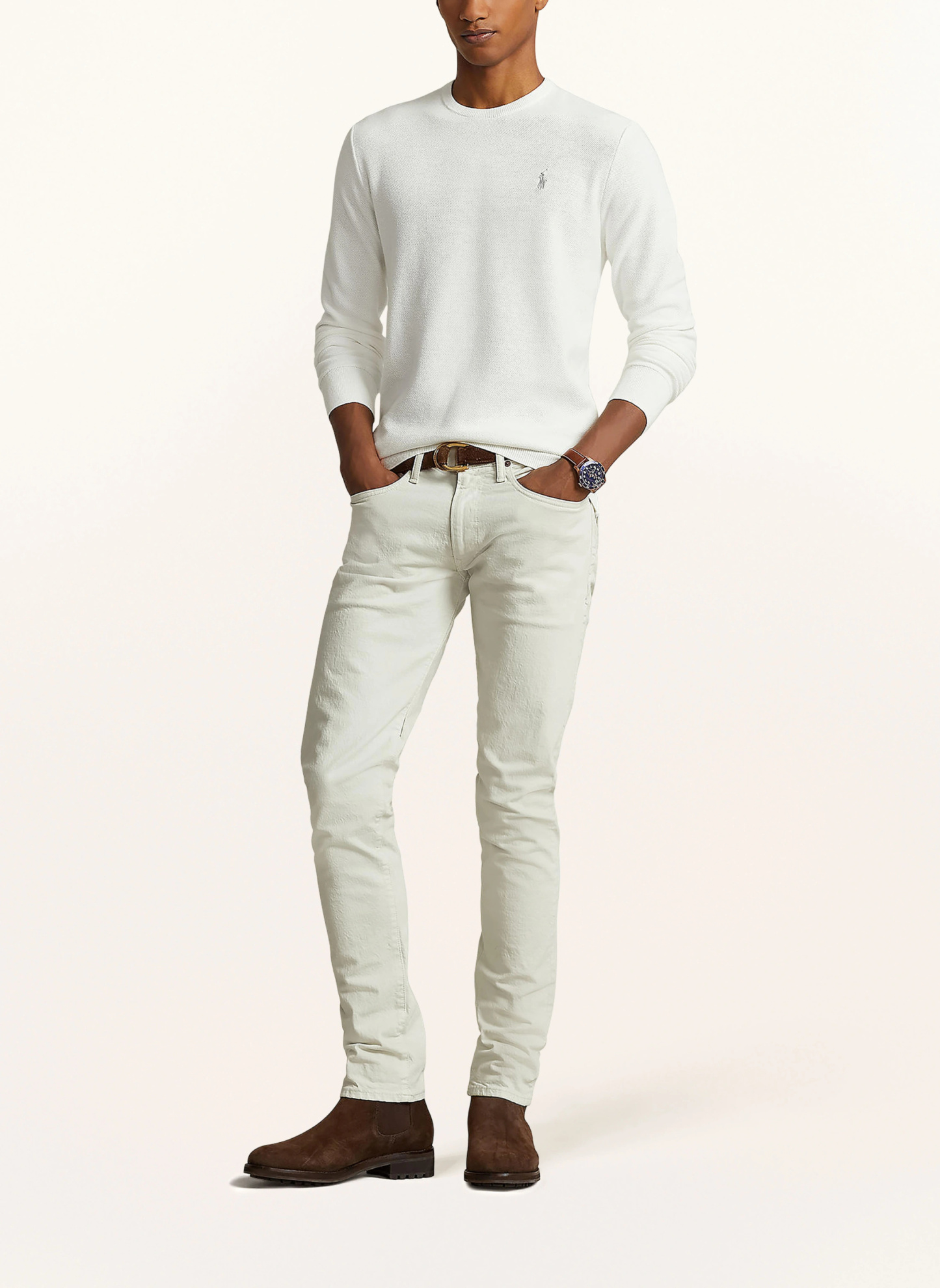 POLO RALPH LAUREN Pullover – WEISS