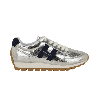 Tommy Hilfiger Women's Hatina Chunky Sole Lace-Up Sneakers - Silver