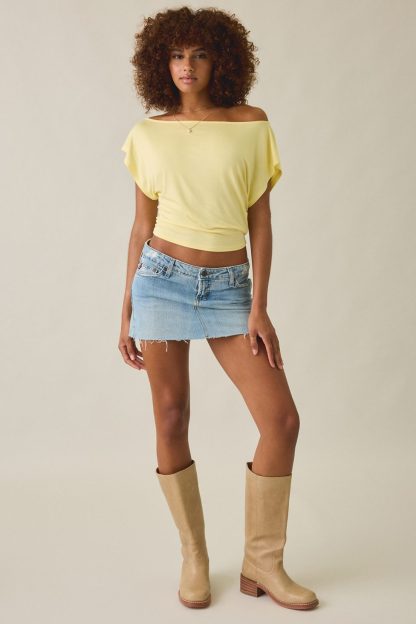 Out From Under Bid Day Open-Back Crop Top - Yellowcake