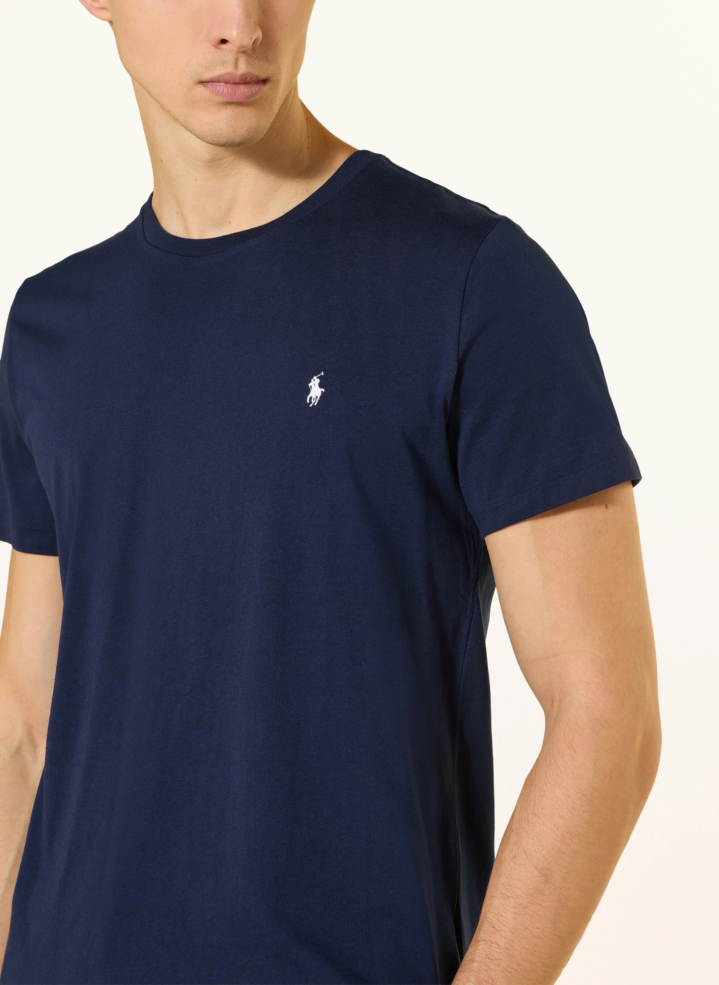 POLO RALPH LAUREN Lounge-Shirt – DUNKELBLAU / WEISS