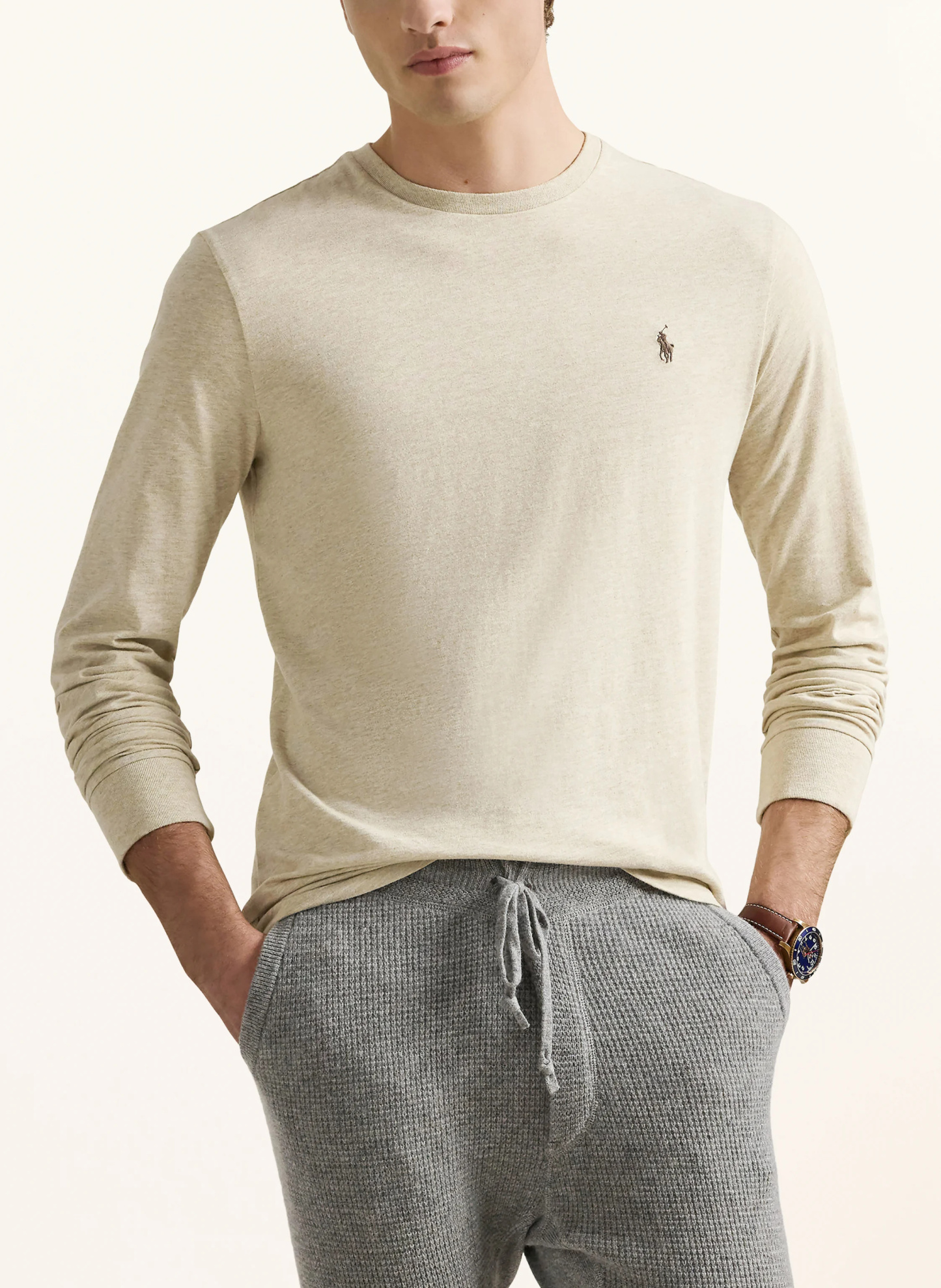 POLO RALPH LAUREN Longsleeve – HELLBRAUN