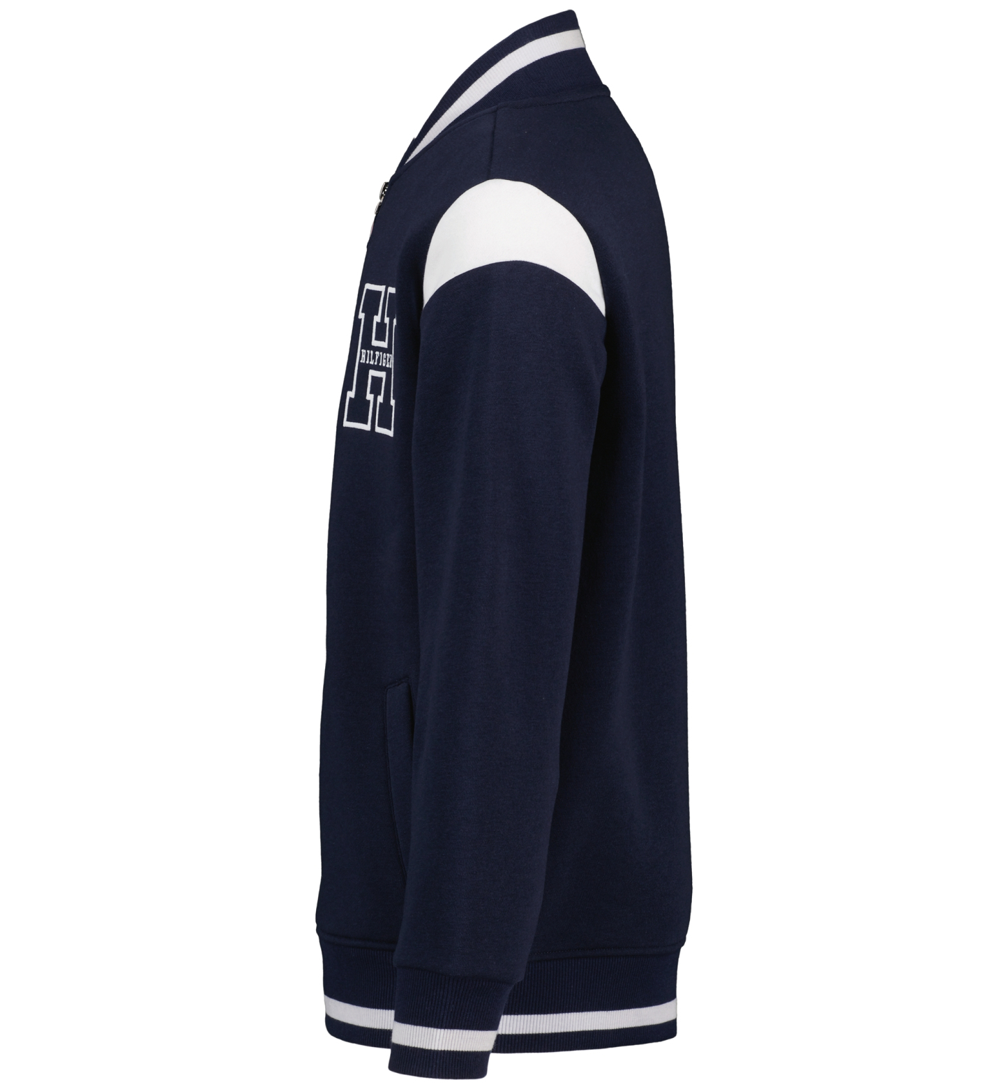 Tommy Hilfiger Boys' 2T-7 Collegiate Varsity Zip-Front Jacket - Navy Blazer