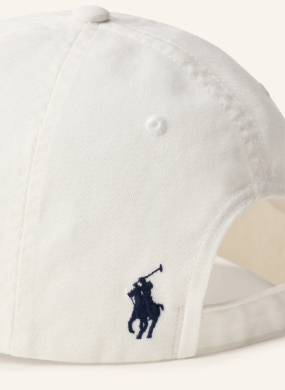 POLO RALPH LAUREN Cap – WEISS / SCHWARZ