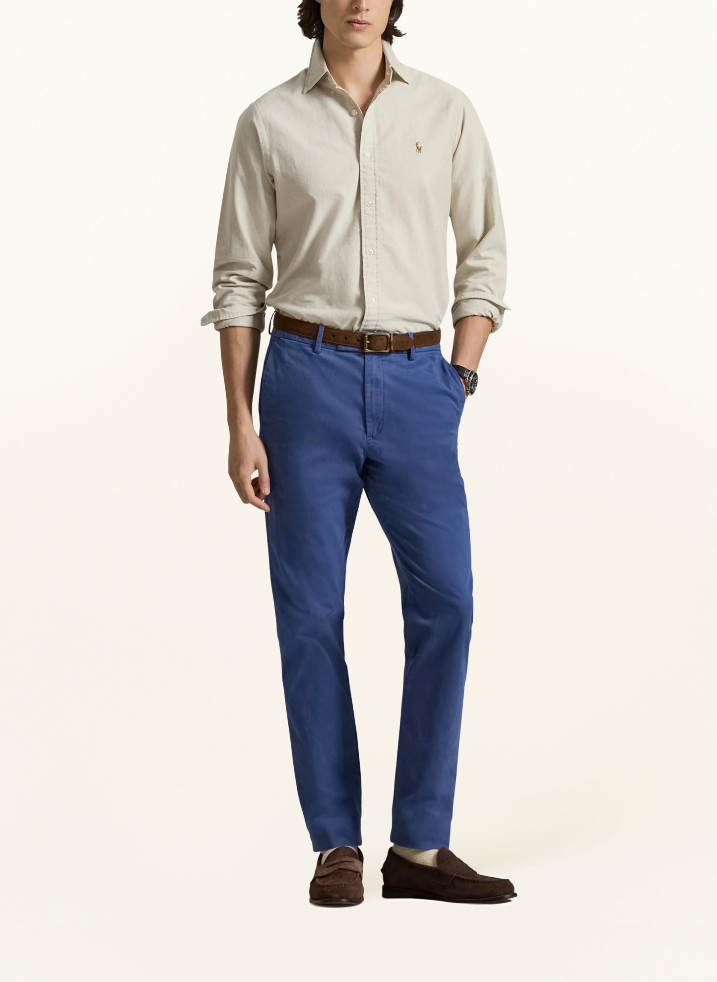 POLO RALPH LAUREN Oxfordhemd Custom Fit – BEIGE
