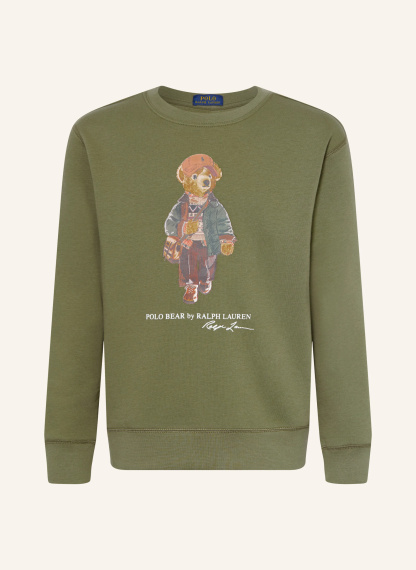 POLO RALPH LAUREN Sweatshirt – OLIV / BRAUN / DUNKELGRÜN