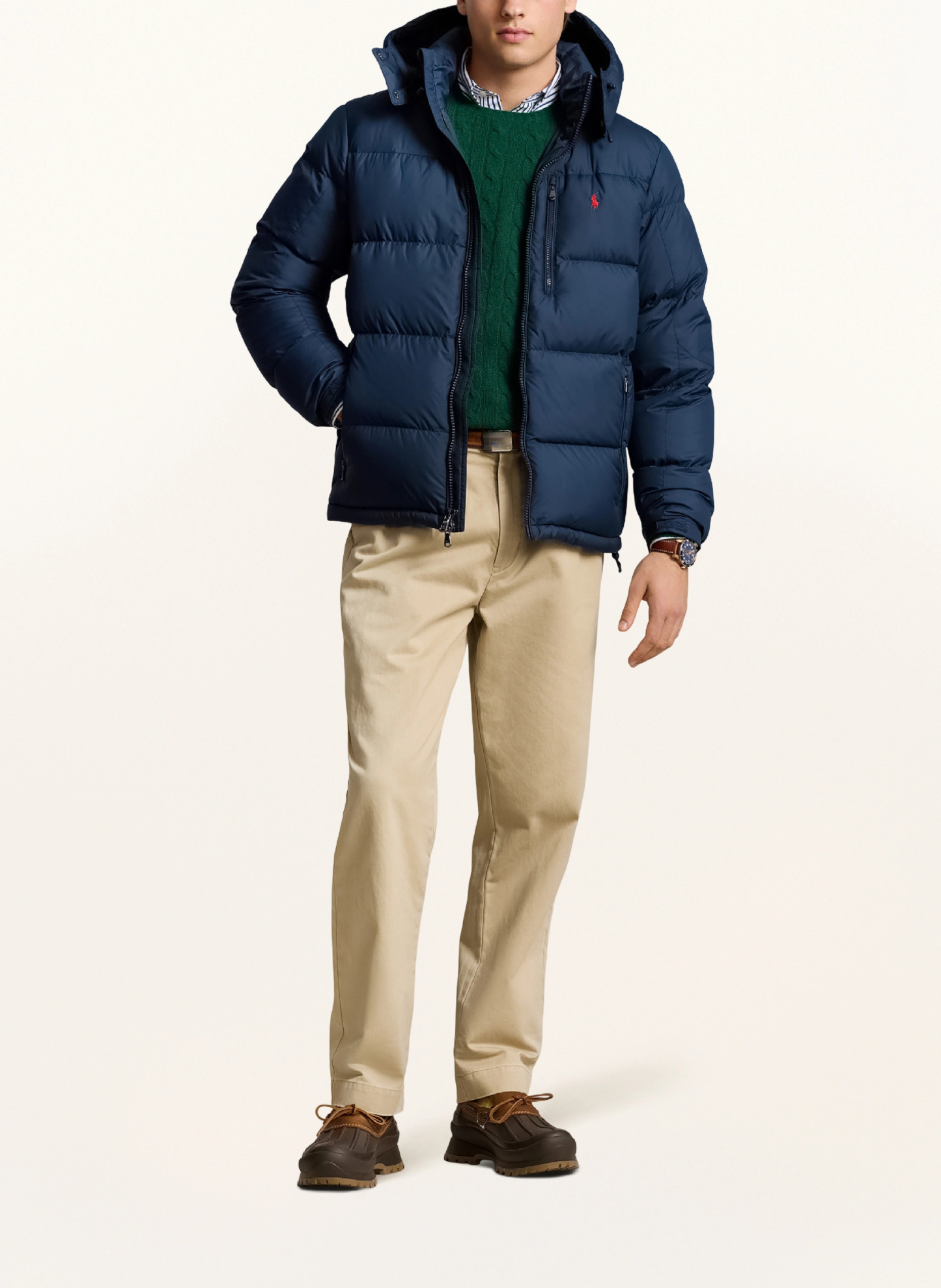 POLO RALPH LAUREN Daunenjacke GORHAM mit abnehmbarer Kapuze – DUNKELBLAU