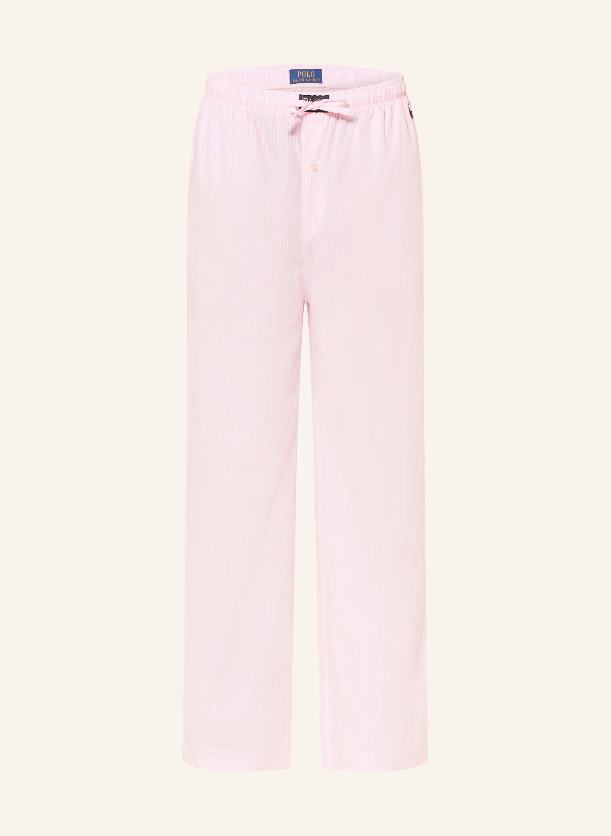 POLO RALPH LAUREN Schlafhose – ROSA / WEISS
