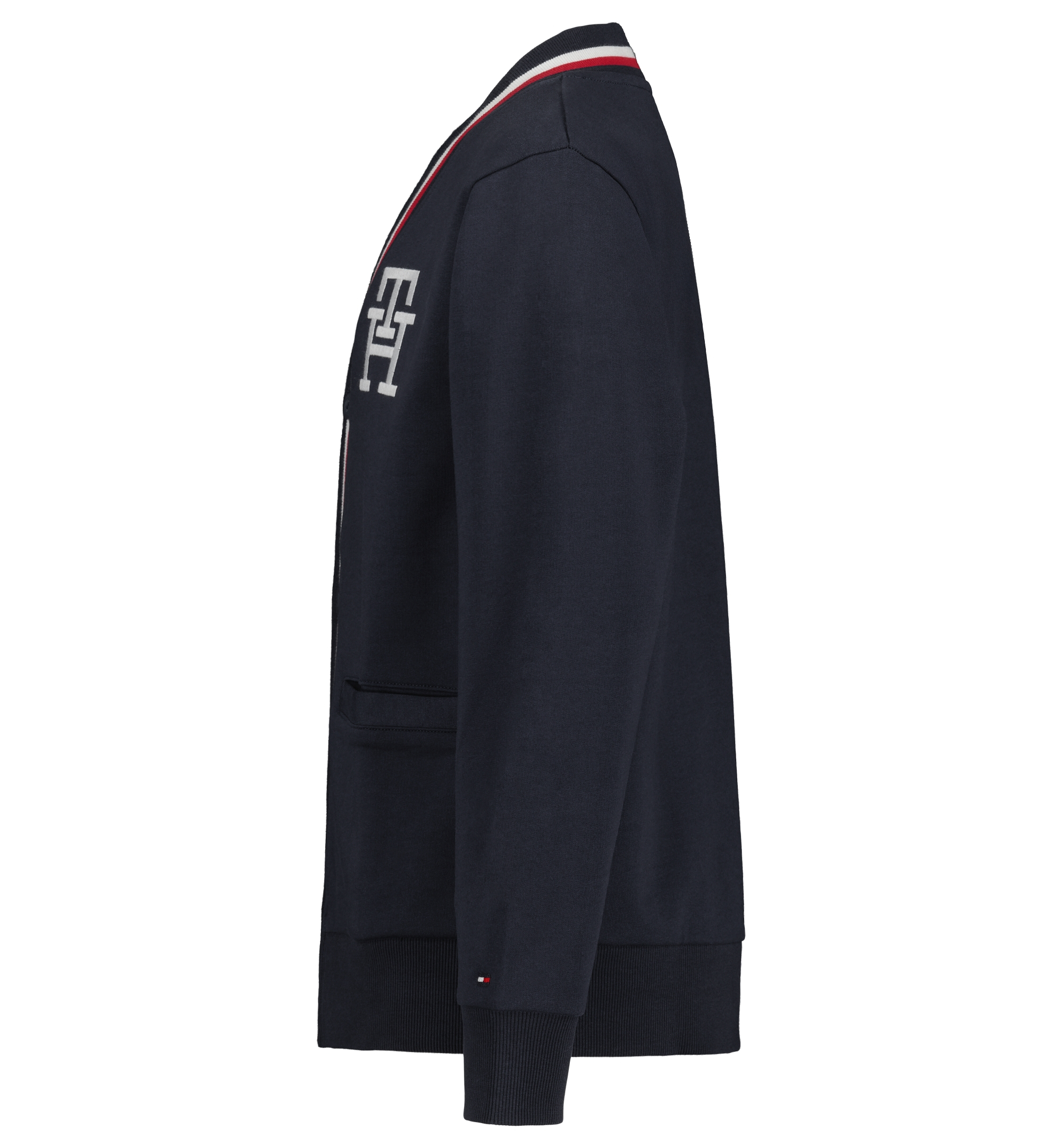 Tommy Hilfiger Boys' 8-20 Minimal V-Neck Cardigan - Navy Blazer