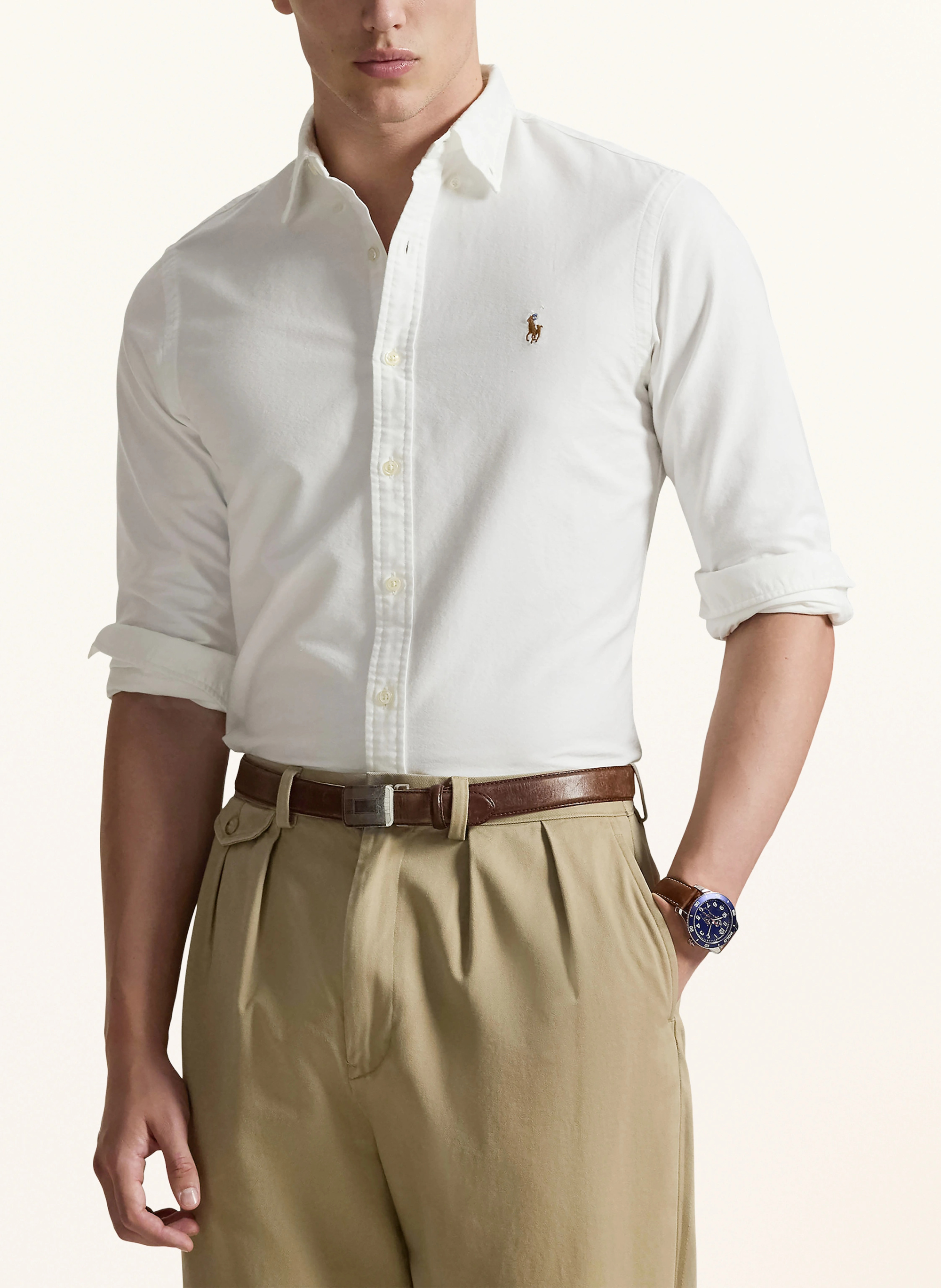POLO RALPH LAUREN Oxfordhemd Slim Fit – WEISS