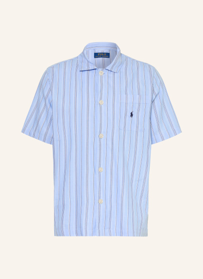 POLO RALPH LAUREN Schlafshirt – HELLBLAU / BLAU / WEISS