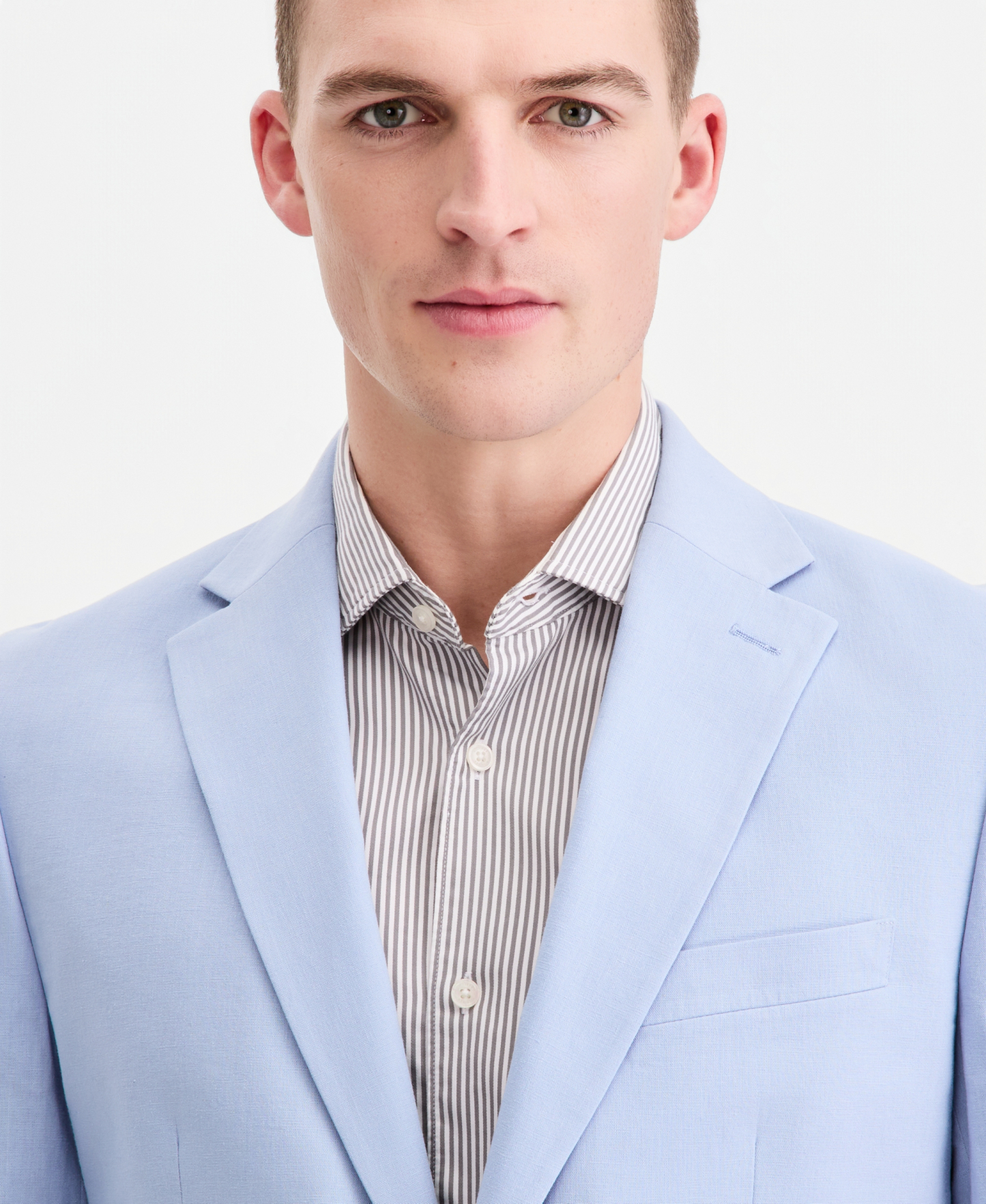 Tommy Hilfiger Men's Modern-Fit Linen Blend Blazer - LIGHT BLUE