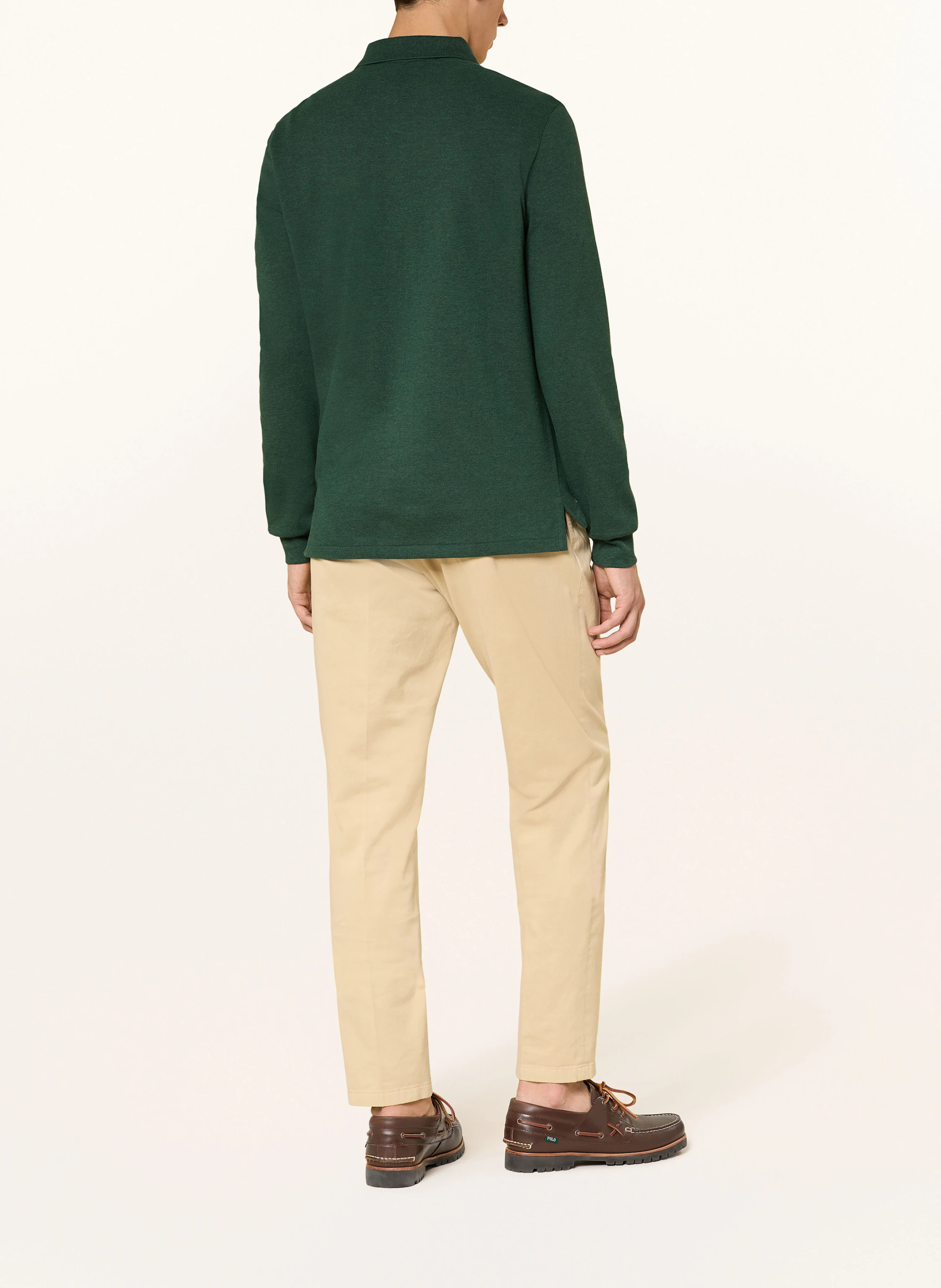 POLO RALPH LAUREN Piqué-Poloshirt Custom Slim Fit – DUNKELGRÜN
