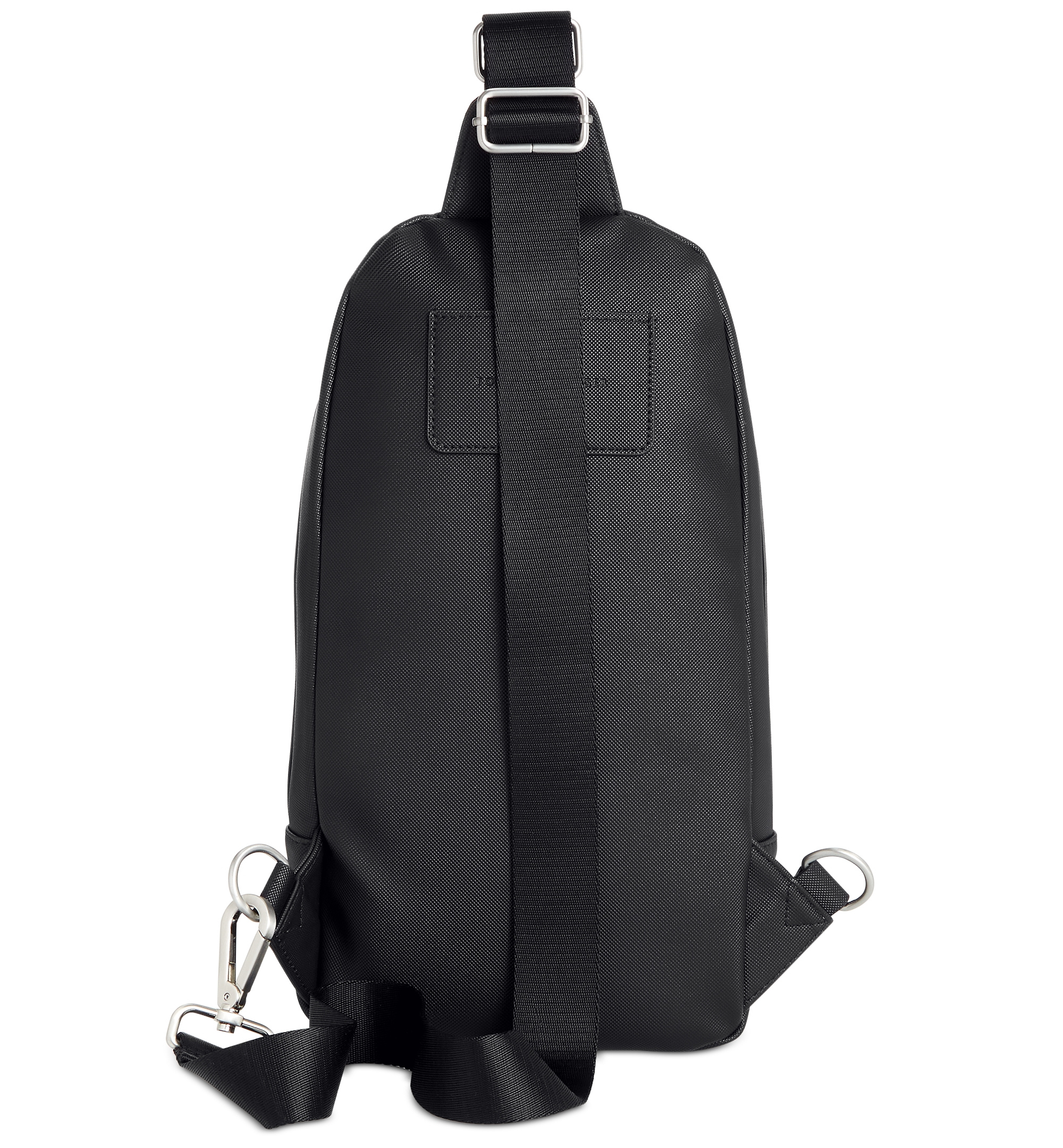Tommy Hilfiger Men's Leo Logo Embossed Sling Backpack - Black
