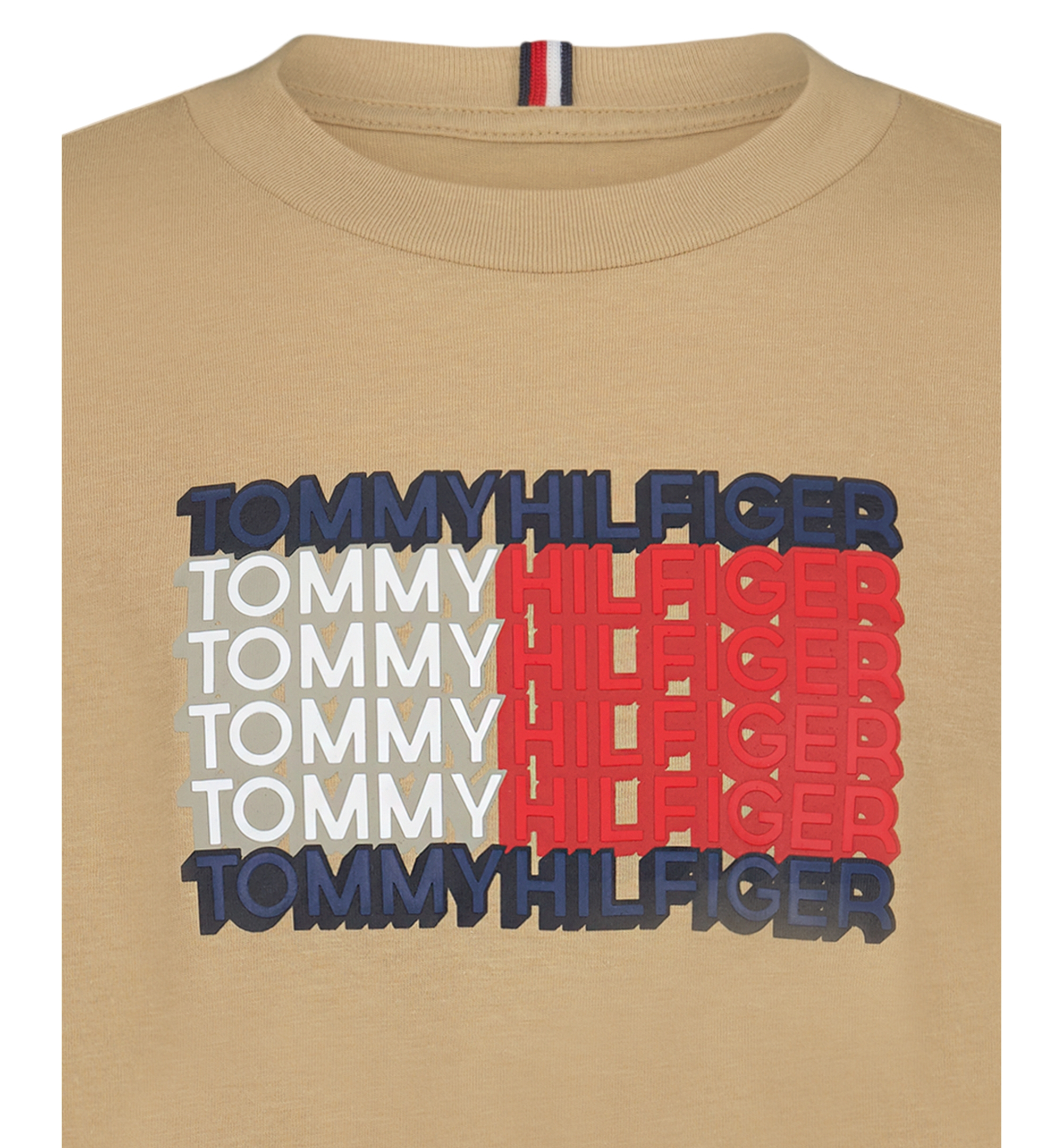 Tommy Hilfiger Boys' 8-20 3D Logo Flag Graphic Short-Sleeve T-Shirt - Incense